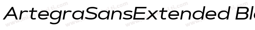 ArtegraSansExtended BlackIta字体转换